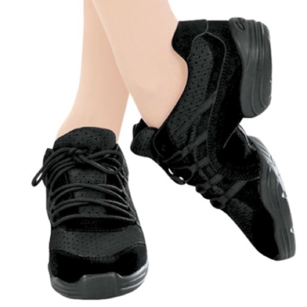 Capezio Womens DS24 Rock It Black Dansneakers Dance Sneakers Shoes Size 11 NEW